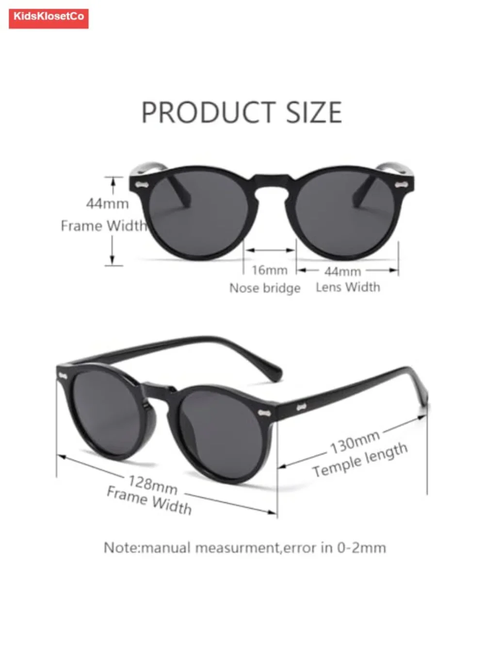 Kids Polarized Sunglasses Vintage Cute Round 3 Pack for Ages 3-8